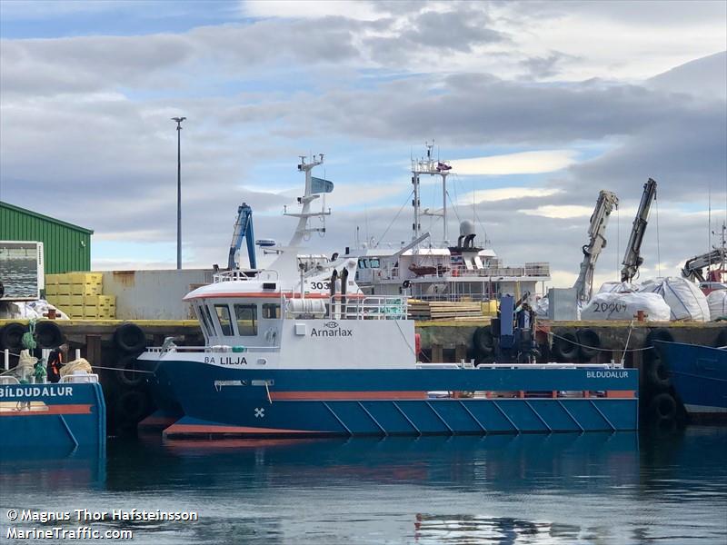 lilja (Cargo ship) - IMO , MMSI 251858870 under the flag of Iceland