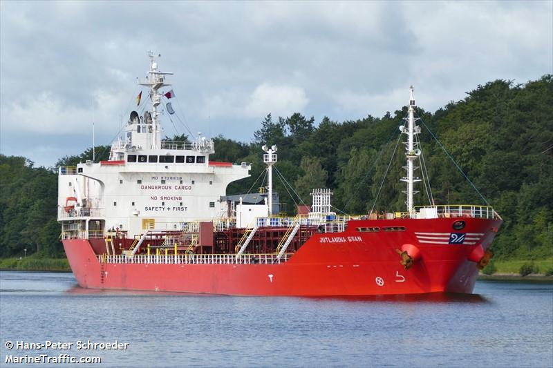 jutlandia swan (Chemical/Oil Products Tanker) - IMO 9736638, MMSI 256446000, Call Sign 9HA5842 under the flag of Malta