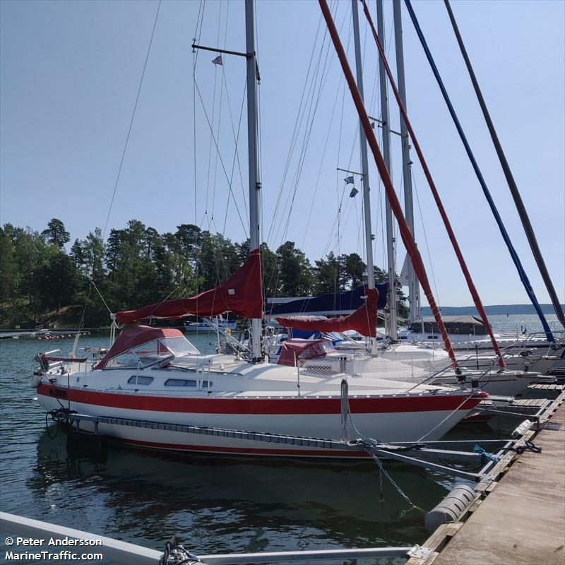 rubecula (Sailing vessel) - IMO , MMSI 265005600, Call Sign SE5265 under the flag of Sweden