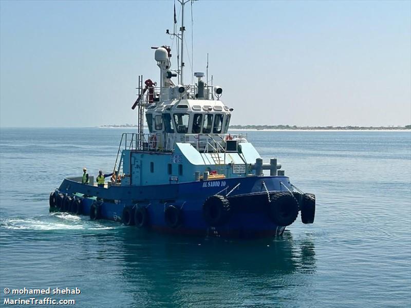 al sadiq 10 (Towing vessel) - IMO , MMSI 470901393 under the flag of UAE