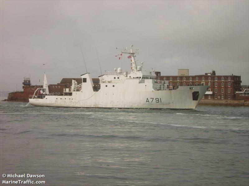 french warship (Military ops) - IMO , MMSI 227999991, Call Sign FAAA under the flag of France