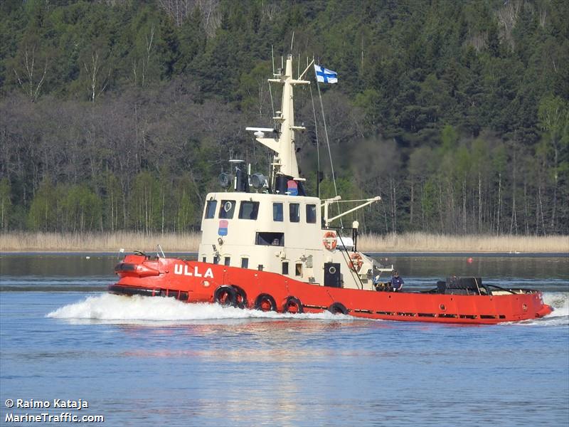 ulla (Tug) - IMO , MMSI 230109460, Call Sign OIES under the flag of Finland