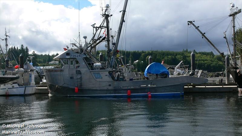 ocean destiny (Fishing vessel) - IMO , MMSI 338175897 under the flag of USA