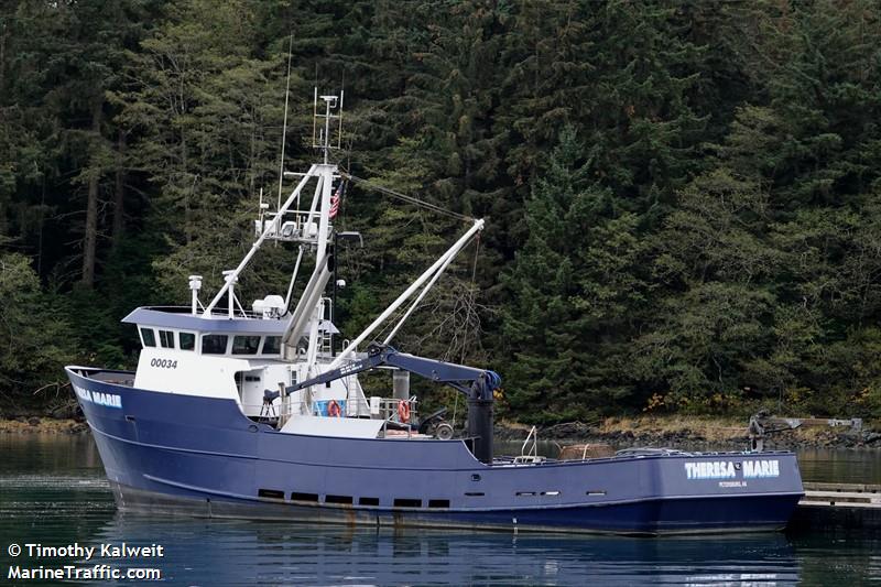 theresa marie (Fishing Vessel) - IMO 7613648, MMSI 367473990, Call Sign WDF6412 under the flag of United States (USA)