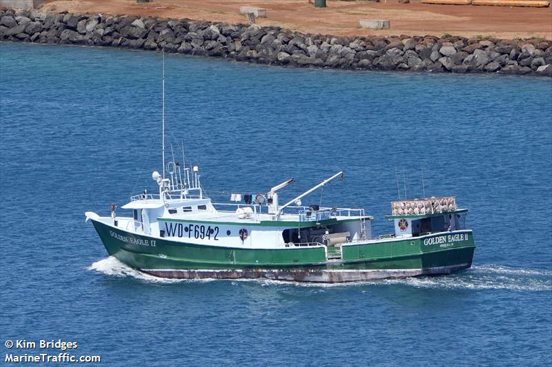 golden eagle ii (Fishing vessel) - IMO , MMSI 367479450, Call Sign WDF6942 under the flag of United States (USA)