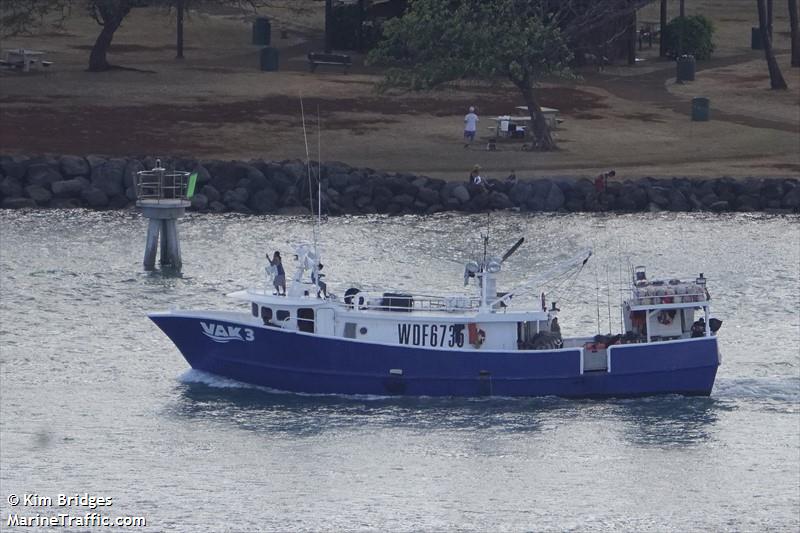vak 3 (Fishing vessel) - IMO , MMSI 367477330, Call Sign WDF6735 under the flag of United States (USA)