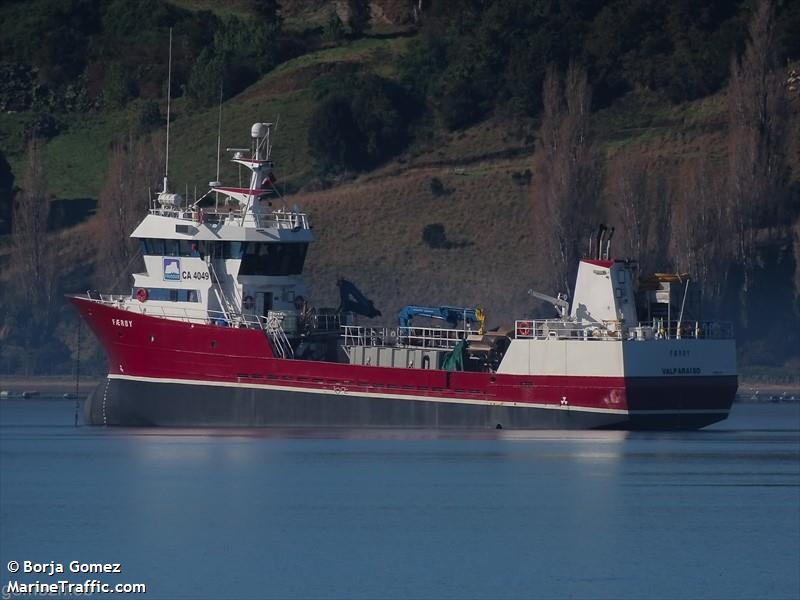 faeroy (Fish Carrier) - IMO 9201891, MMSI 725000971, Call Sign CA4049 under the flag of Chile