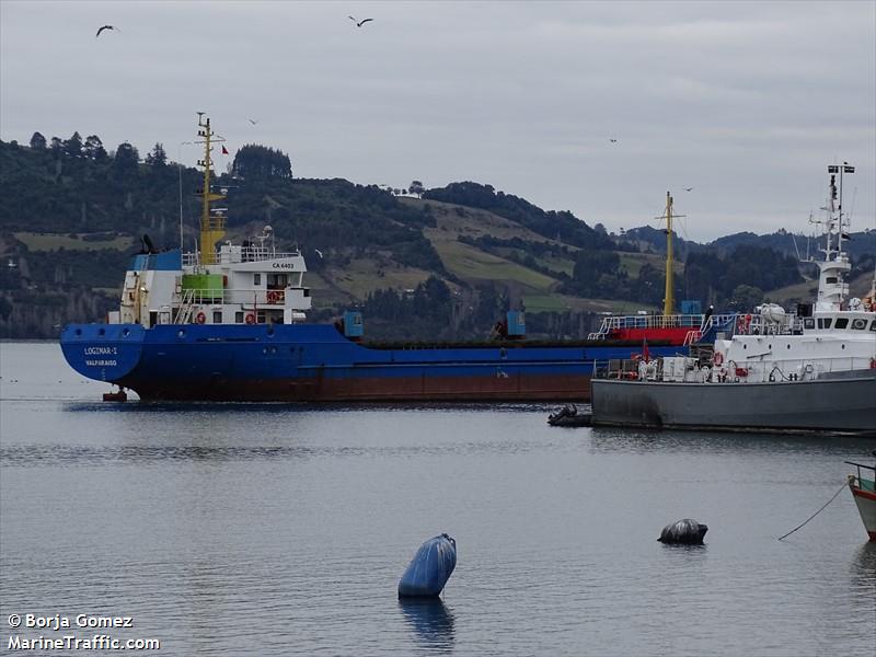 logimar i (General Cargo Ship) - IMO 8507365, MMSI 725001977, Call Sign CA6403 under the flag of Chile