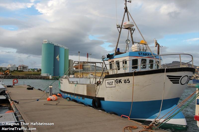 sara (Fishing vessel) - IMO , MMSI 251462540, Call Sign 1637 under the flag of Iceland