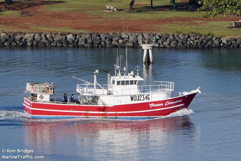 queen diamond (Fishing vessel) - IMO , MMSI 367114110, Call Sign WDD2346 under the flag of United States (USA)