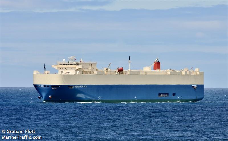 bergamot ace (Vehicles Carrier) - IMO 9403281, MMSI 636022841, Call Sign 5LKR5 under the flag of Liberia