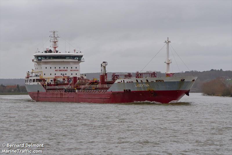 lagertha (Chemical/Oil Products Tanker) - IMO 9410143, MMSI 636023129, Call Sign 5LMC7 under the flag of Liberia