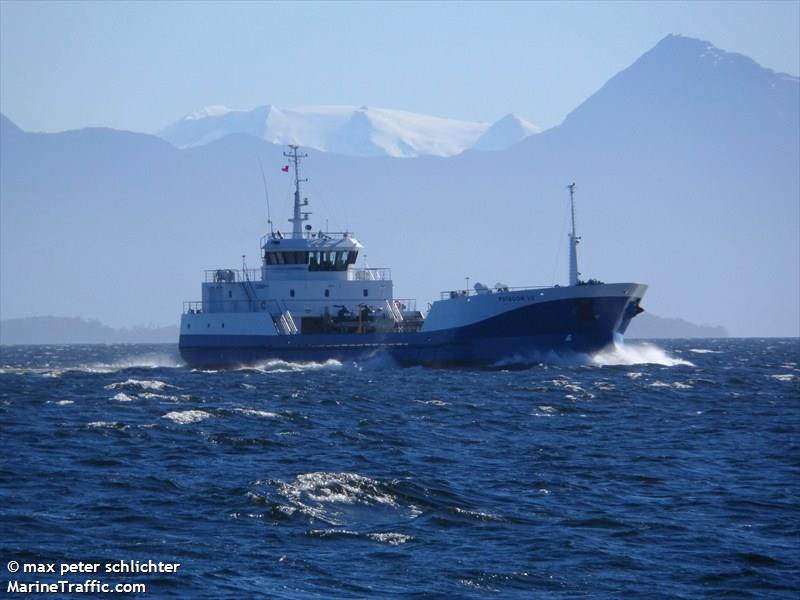 patagon 7 (Fish Carrier) - IMO 9647502, MMSI 725000949, Call Sign CA3895 under the flag of Chile