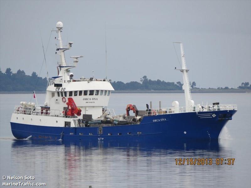 orca ona (Fish Carrier) - IMO 9168178, MMSI 725004350, Call Sign CBOO under the flag of Chile