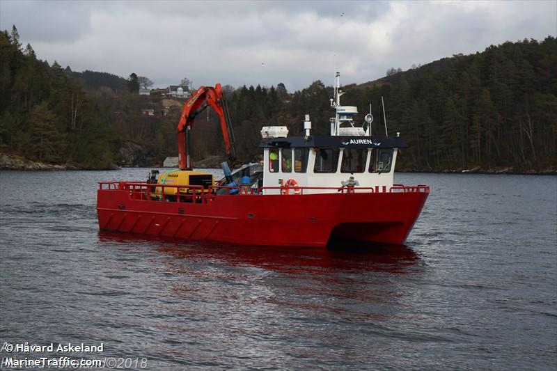 auren (Cargo ship) - IMO , MMSI 257779900, Call Sign LK7394 under the flag of Norway