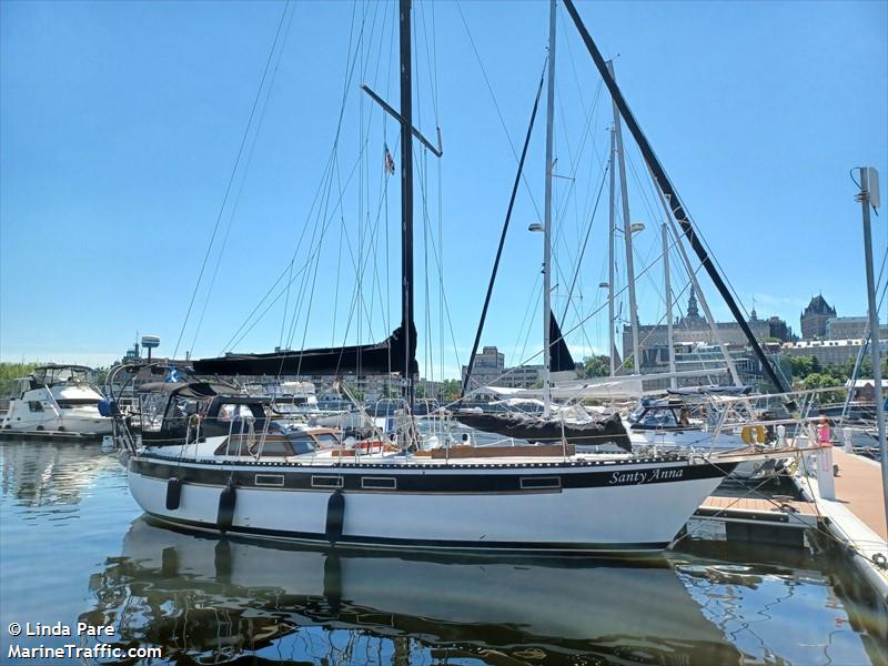 santy anna (Sailing vessel) - IMO , MMSI 316048438 under the flag of Canada