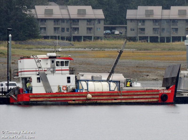 lite weight (Cargo ship) - IMO , MMSI 366802840, Call Sign WDF8842 under the flag of United States (USA)