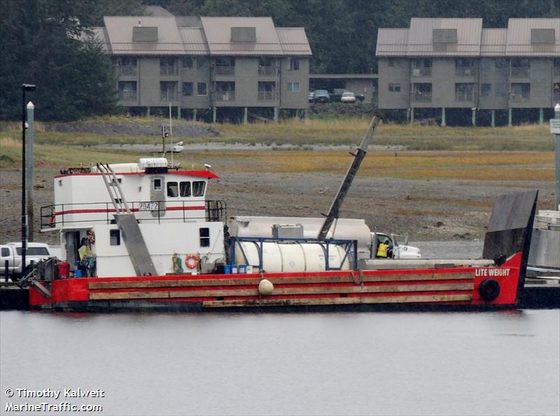 lite weight (Cargo ship) - IMO , MMSI 366802840, Call Sign WDF8842 under the flag of United States (USA)