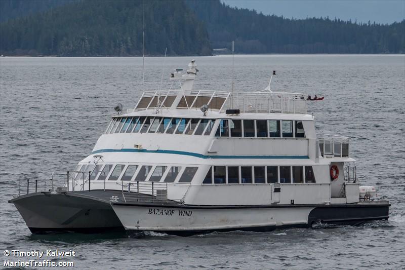 baranof wind (Passenger ship) - IMO , MMSI 367365630, Call Sign WDE5369 under the flag of United States (USA)