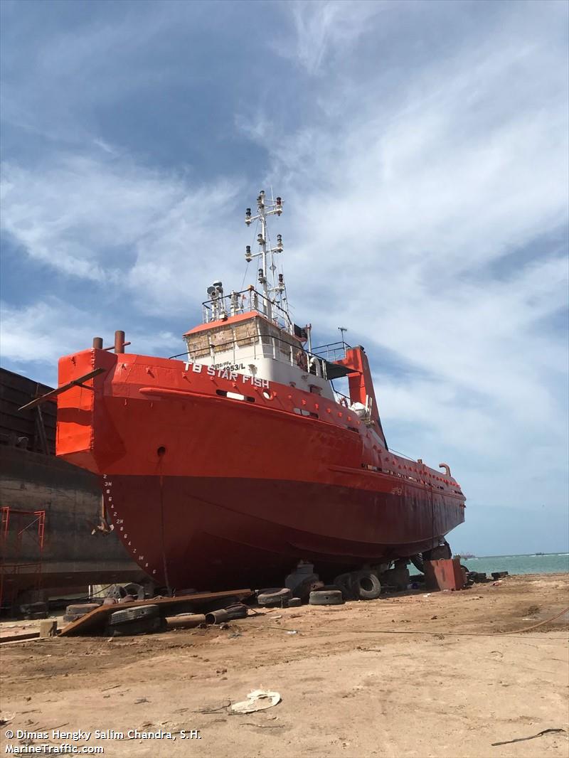 tb star fish (Towing vessel) - IMO , MMSI 525003470, Call Sign YD 3992 under the flag of Indonesia