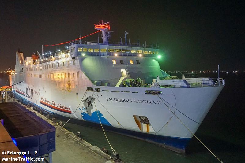 dharma kartika 2 (Passenger/Ro-Ro Cargo Ship) - IMO 9162162, MMSI 525501474, Call Sign YDZB_2 under the flag of Indonesia