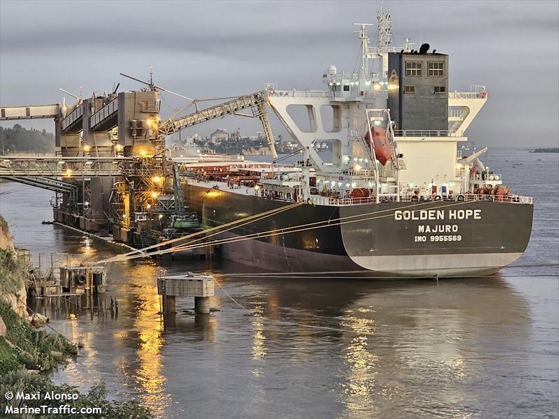 golden hope (Bulk Carrier) - IMO 9955569, MMSI 538010598, Call Sign V7A6273 under the flag of Marshall Islands