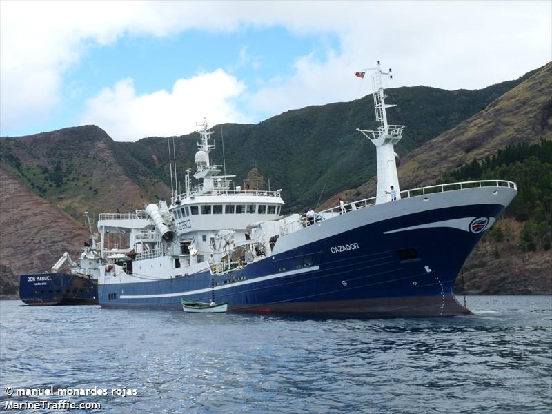 cazador (Fishing vessel) - IMO , MMSI 725003220, Call Sign CB8503 under the flag of Chile