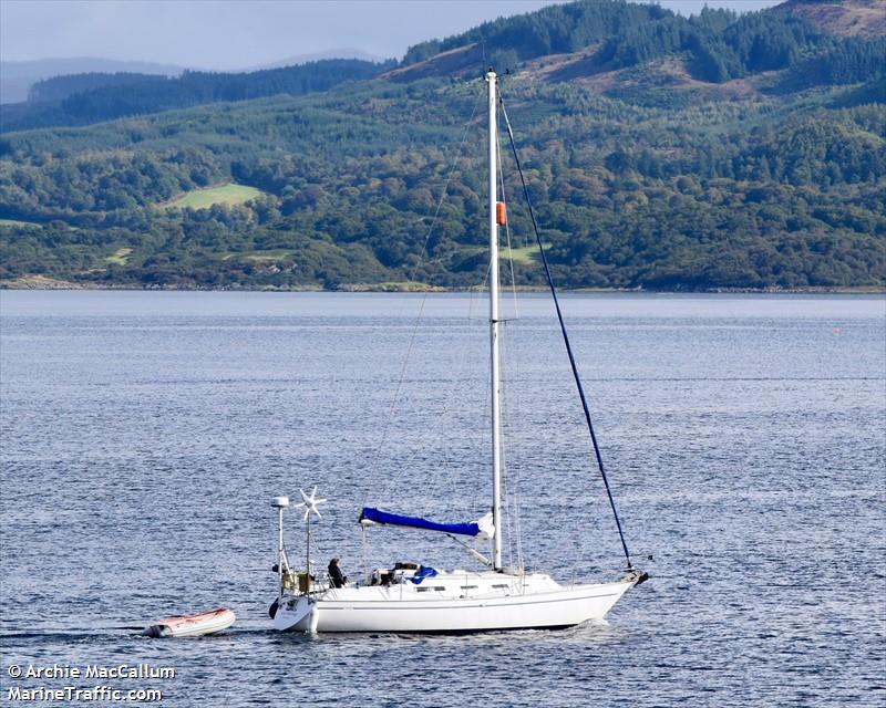 silver morning (Sailing vessel) - IMO , MMSI 235032903, Call Sign MNRR8 under the flag of United Kingdom (UK)