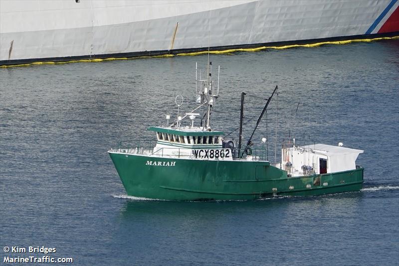 mariah (Fishing vessel) - IMO , MMSI 303835000, Call Sign WCX8862 under the flag of Alaska