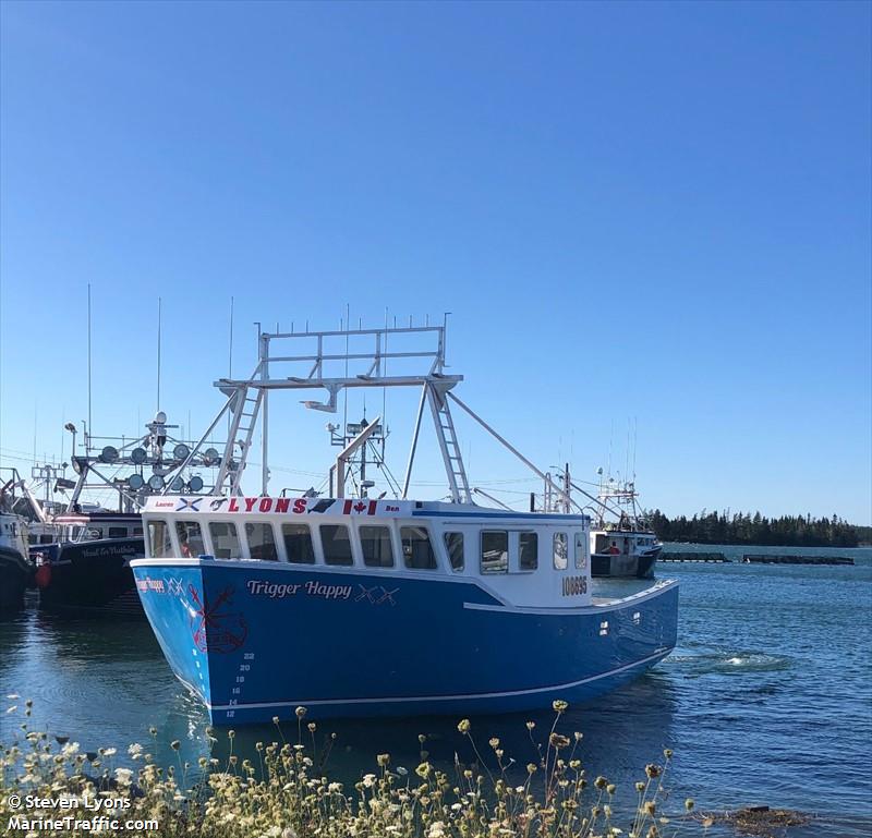 trigger happy xx (Fishing vessel) - IMO , MMSI 316042837 under the flag of Canada