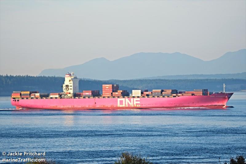 one cosmos (Container Ship) - IMO 9388340, MMSI 477893400, Call Sign VRVQ3 under the flag of Hong Kong