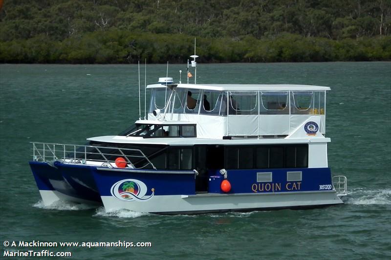 quoin cat (Passenger ship) - IMO , MMSI 503550400 under the flag of Australia