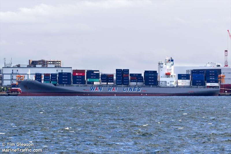 wan hai 365 (Container Ship) - IMO 9954450, MMSI 563190100, Call Sign 9V7846 under the flag of Singapore