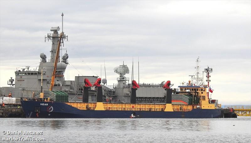 vidar (Passenger Ship) - IMO 8981743, MMSI 725003311, Call Sign CA7904 under the flag of Chile
