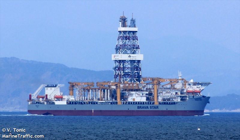 brava star (Drilling Ship) - IMO 9679397, MMSI 372871000, Call Sign 3FVF9 under the flag of Panama