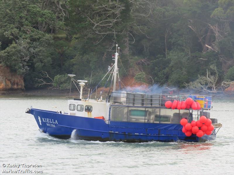 kiella (Fishing vessel) - IMO , MMSI 512005403, Call Sign ZMG3220 under the flag of New Zealand