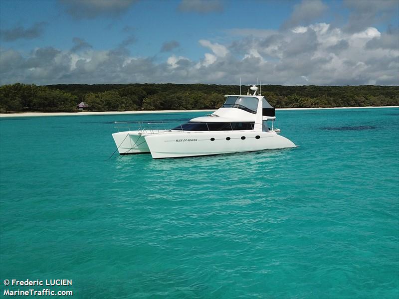 slice of heaven (Pleasure craft) - IMO , MMSI 540020110, Call Sign FAH5864 under the flag of New Caledonia