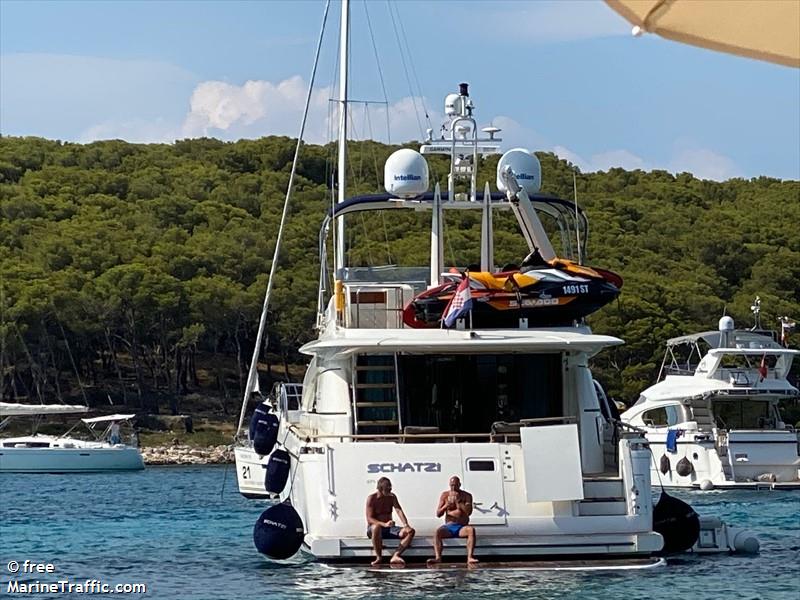 schatzi (Pleasure craft) - IMO , MMSI 238589140, Call Sign 9AA9506 under the flag of Croatia