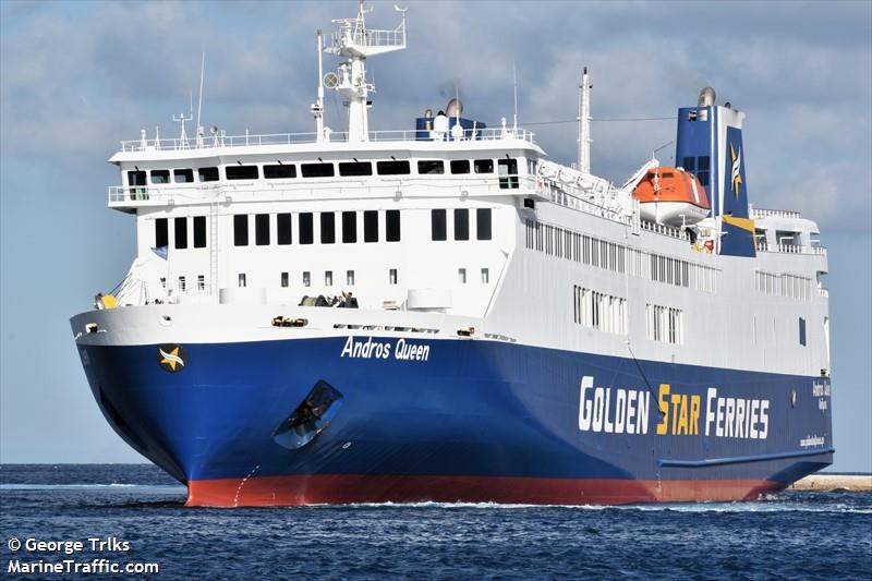 andros queen (Passenger/Ro-Ro Cargo Ship) - IMO 9166223, MMSI 241835000, Call Sign SVDS2 under the flag of Greece