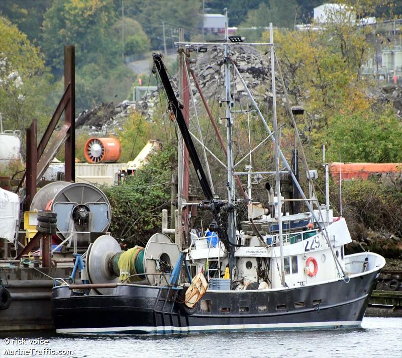 pacific banker (Fishing vessel) - IMO , MMSI 316005665, Call Sign CFL4908 under the flag of Canada