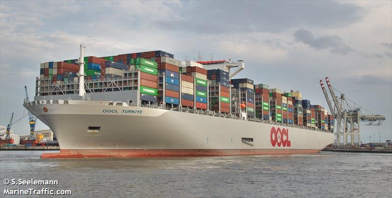 oocl turkiye (Container Ship) - IMO 9908138, MMSI 477887800, Call Sign VRVL3 under the flag of Hong Kong