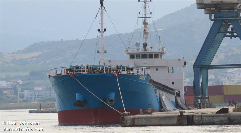 yara (General Cargo Ship) - IMO 9046667, MMSI 511101072, Call Sign T8A4316 under the flag of Palau