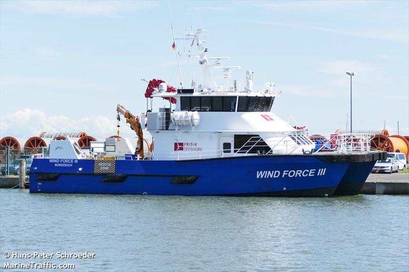 wind force iii (Offshore Tug/Supply Ship) - IMO 9779240, MMSI 211755490, Call Sign DMYR under the flag of Germany