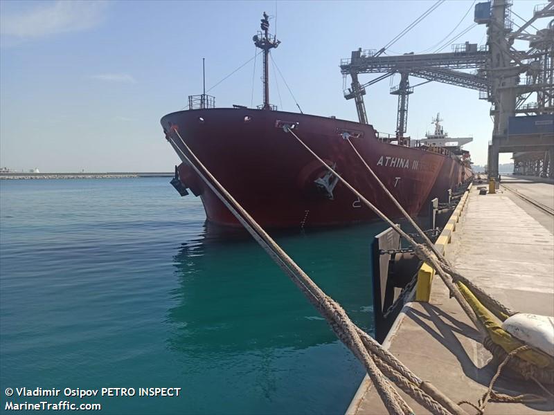 athina iii (Bulk Carrier) - IMO 9247285, MMSI 215015000, Call Sign 9HA4921 under the flag of Malta