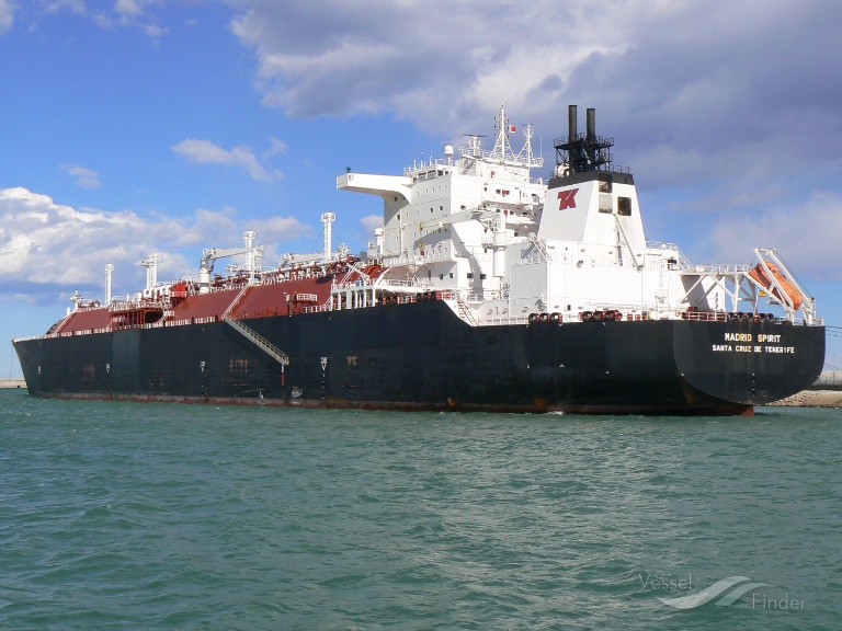 madrid spirit (LNG Tanker) - IMO 9259276, MMSI 224152000, Call Sign ECFM under the flag of Spain