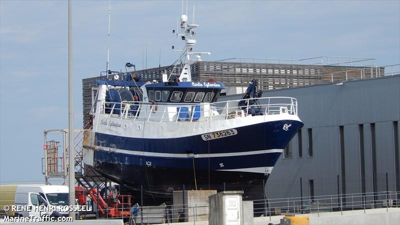 fv carla eglantine (Fishing vessel) - IMO , MMSI 228931000, Call Sign FHZW under the flag of France