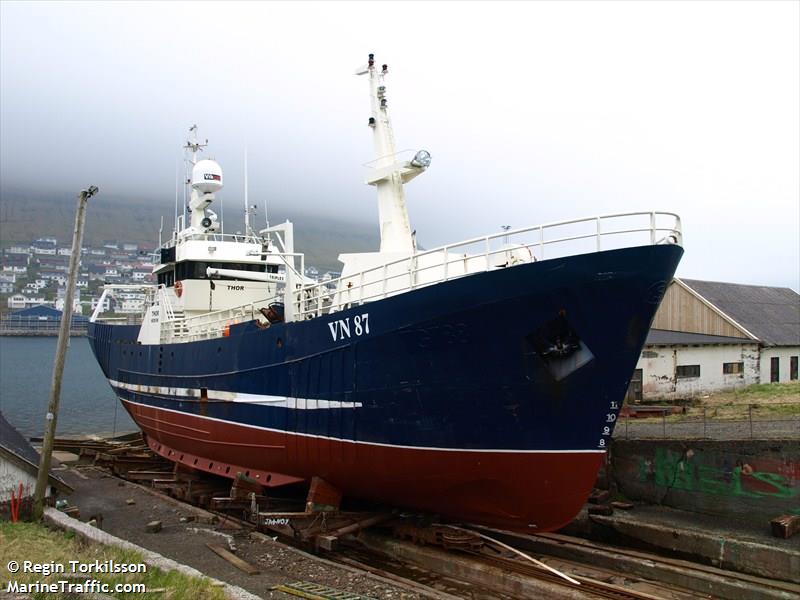 thor (Fishing Vessel) - IMO 5428817, MMSI 231100000, Call Sign XPMB under the flag of Faeroe Islands