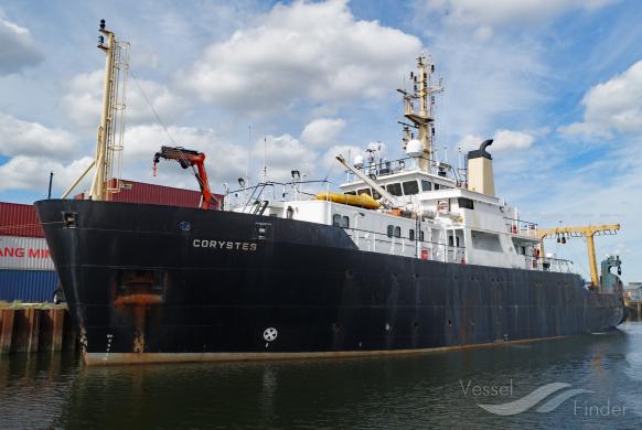 corystes (Fishing Support Vessel) - IMO 8501517, MMSI 233558000, Call Sign GHRU under the flag of United Kingdom (UK)