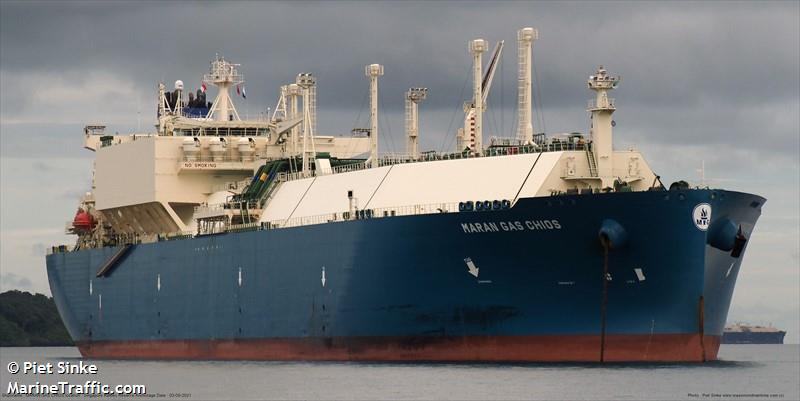 maran gas chios (LNG Tanker) - IMO 9753014, MMSI 241636000, Call Sign SVDD2 under the flag of Greece