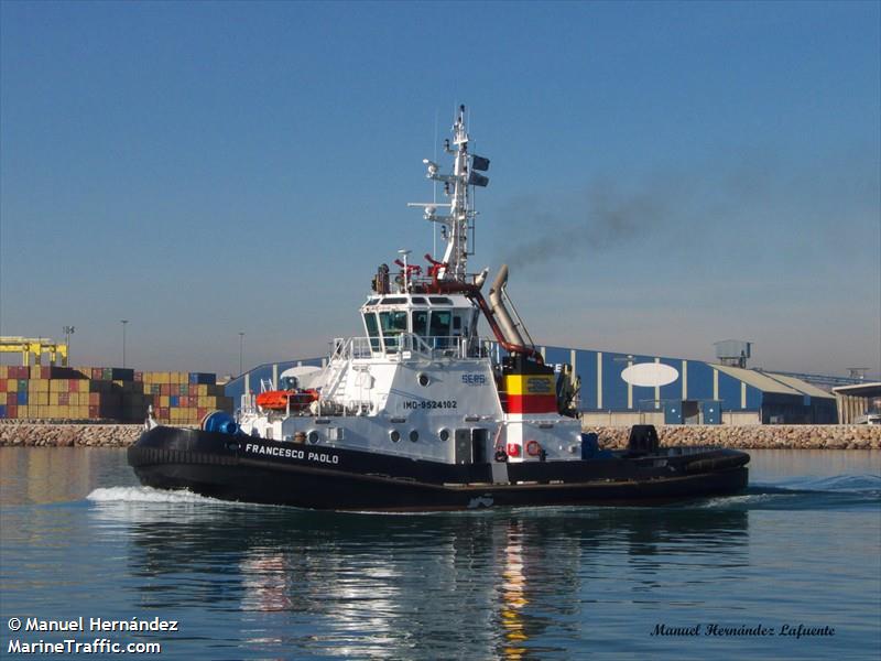 francesco paolo (Tug) - IMO 9524102, MMSI 247303700, Call Sign IIYT2 under the flag of Italy